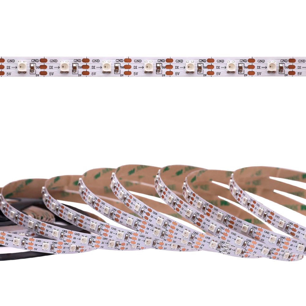 SK6812 RGB 3535SMD 60LEDS/M DC5V 8MM-Wide Digital Intelligent Addressable LED Strip Lights - 5m/16.4ft per roll SK6812 RGB 3535SMD 60LEDS/M DC5V 8MM-Wide Digital Intelligent Addressable LED Strip Lights - 5m/16.4ft per roll